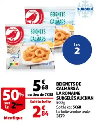 Auchan Beignets De Calmars A La Romaine Surgeles Auchan aanbieding