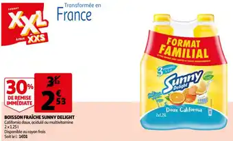 Auchan Boisson Fraice Sunny Delight aanbieding