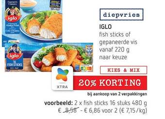 Spar Iglo aanbieding