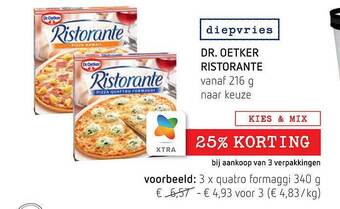 Spar Dr. oetker ristorante aanbieding