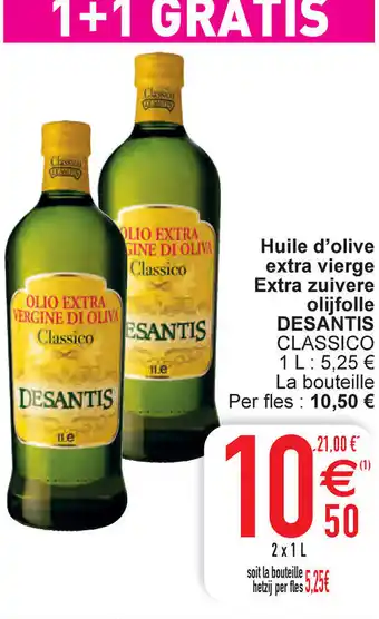 Cora Desantis Huile d'Olive Extra Vierge 2 x 1L aanbieding