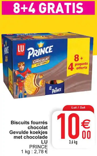 Cora LU Biscuits Fourres Chocolat aanbieding