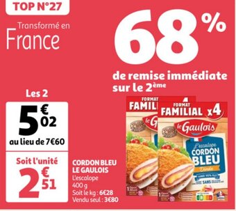 Auchan Cordon-Bleu Le Gaulois aanbieding