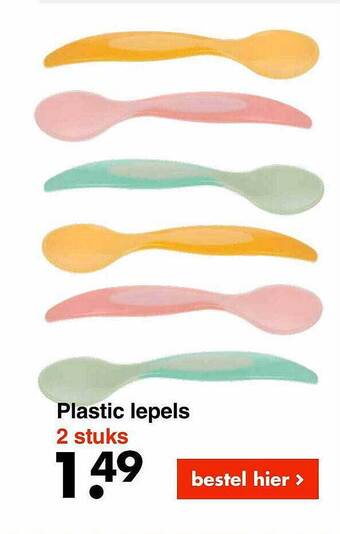 Plastic lepels