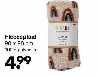 Wibra Fleeceplaid aanbieding
