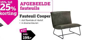 Leen Bakker Fauteuil cooper aanbieding