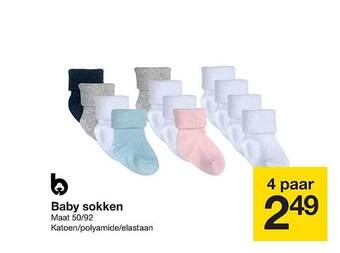 Zeeman Baby sokken aanbieding