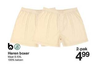 Zeeman Heren boxer aanbieding