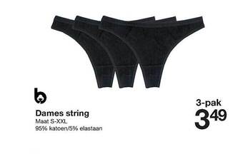 Zeeman Dames string aanbieding