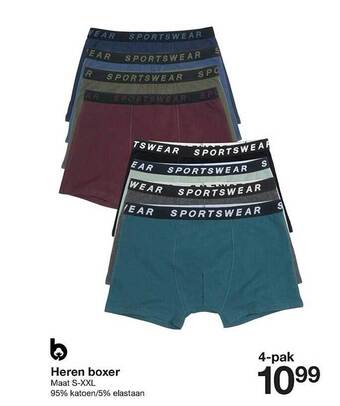 Zeeman Heren boxer aanbieding