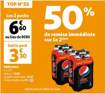 Auchan Pepsi Max 4 x1.5L aanbieding
