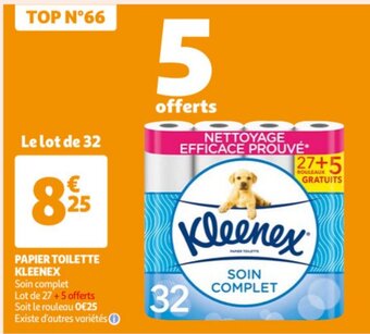 Auchan Kleenex Papier Toilette aanbieding