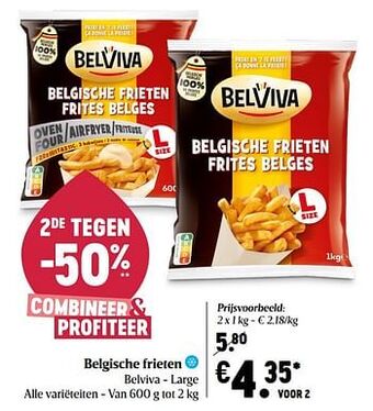 Delhaize Belgische frieten belviva aanbieding