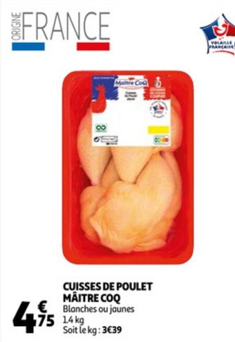 Auchan Cuisses De Poulet Maitre COQ aanbieding