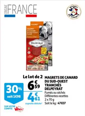 Magrets de Canard Du Sud-Quest Tranches Delpeyrat