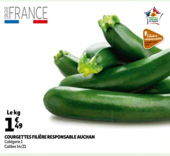 Auchan Courgettes Filiere Responsable Auchan aanbieding