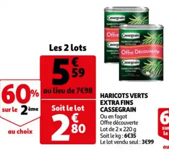Cassegrain Haricots Verts Extra Fins