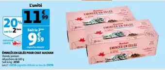 Auchan Auchan Eminces en Gelee Pour Chat aanbieding