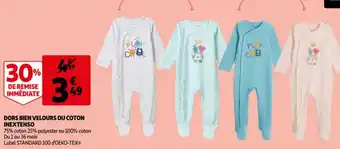 Auchan Inextenso Dors Bien Velours ou Coton aanbieding