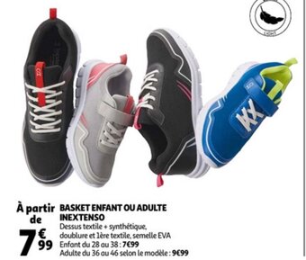 Auchan Inextenso Basket Enfant Ou Adulte aanbieding