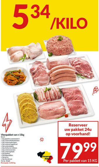 Intermarché Vleespakket van 15kg aanbieding