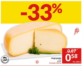 Intermarché Jonge gouda per 100g aanbieding
