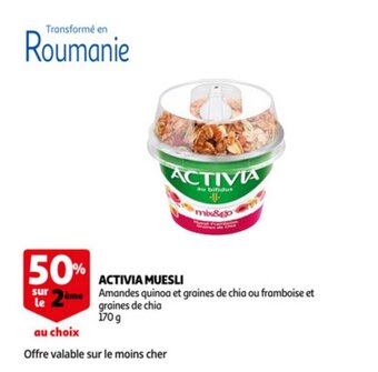Auchan Activia Muesli 170 g aanbieding