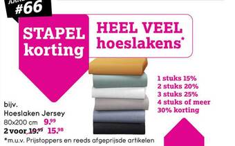 Leen Bakker Hoeslaken jersey aanbieding