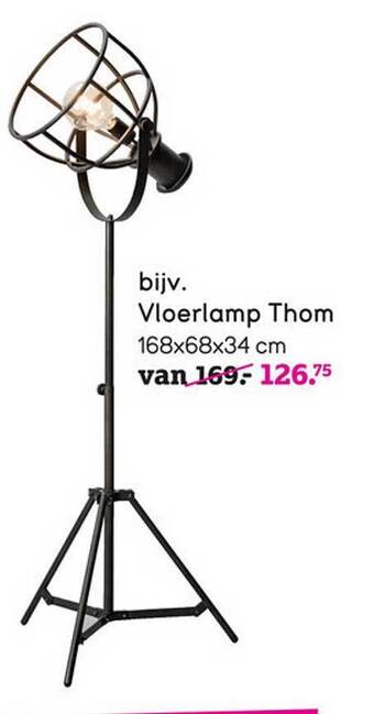 Leen Bakker Vloerlamp thom aanbieding