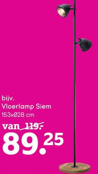 Leen Bakker Vloerlamp siem aanbieding
