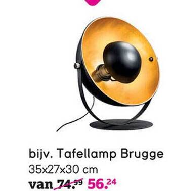 Leen Bakker Tafellamp brugge aanbieding