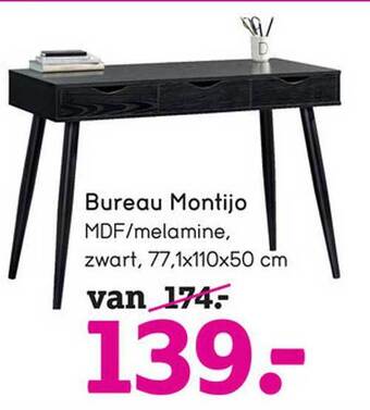 Leen Bakker Bureau montijo aanbieding