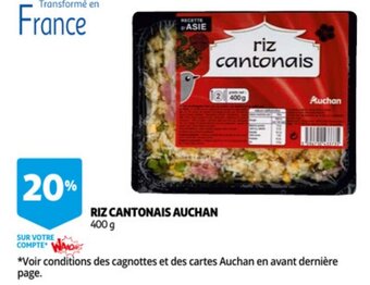 Auchan Riz Cantonais Auchan 400 g aanbieding
