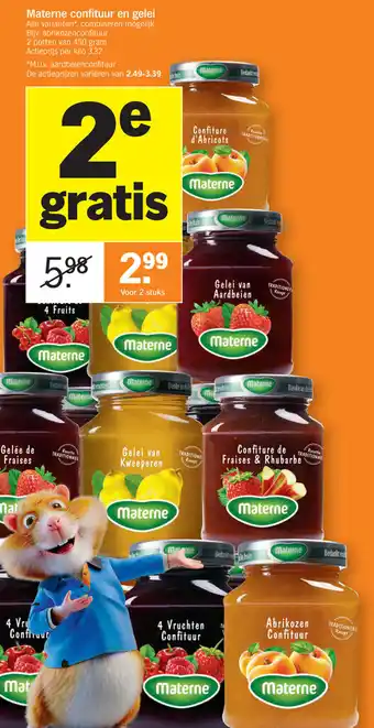 Materne abrikozenconfituur 450 gram