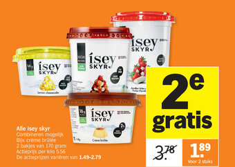 Albert Heijn Isey Skyr Creme brulee 170 gram aanbieding