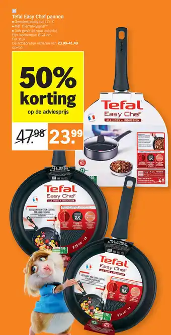 Albert Heijn Tefal Easy Chef pannen 24 cm aanbieding