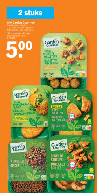 Albert Heijn Alle Garden Gourmet aanbieding