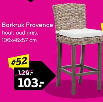 Leen Bakker Barkruk provence aanbieding