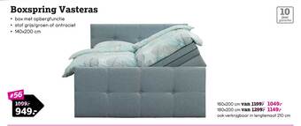 Leen Bakker Boxspring vasteras aanbieding