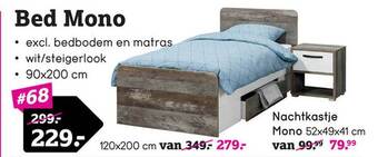 Leen Bakker Bed mono aanbieding