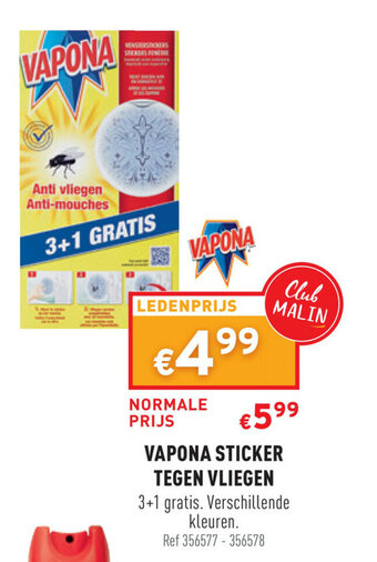 Trafic Vapona Sticker Tegen Vliegen aanbieding