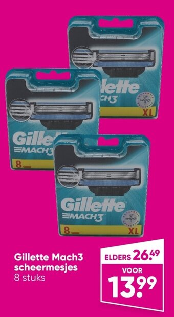 Big Bazar Gillette Mach3 Scheermesjes 8 Stuks aanbieding