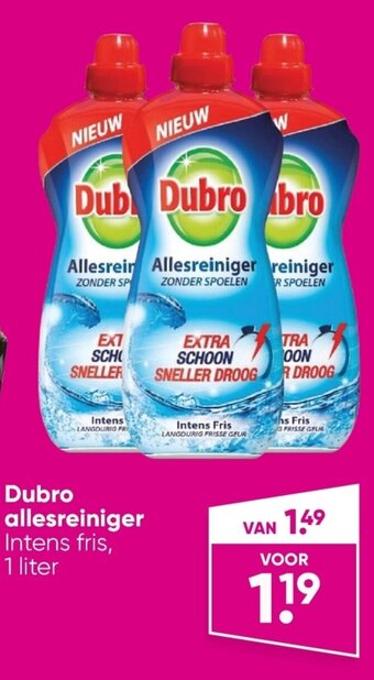 Big Bazar Dubro Allesreiniger 1 Liter aanbieding