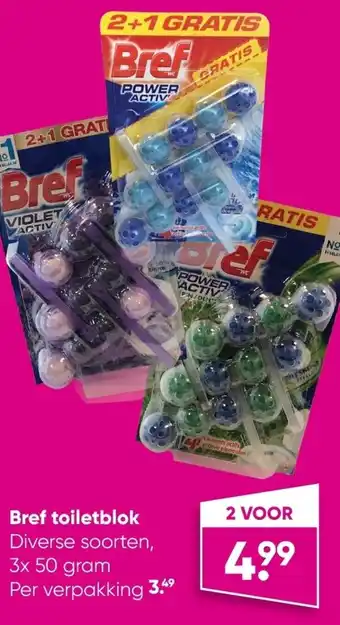 Bref Toiletblok 3 x 50Gram 2 voor