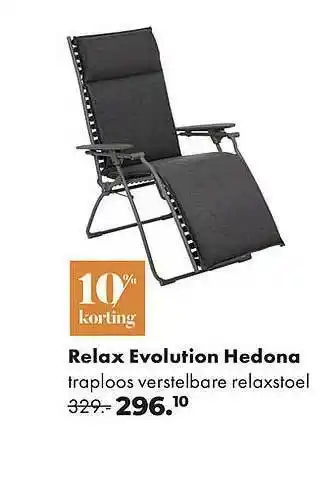 Relax Evolution Hedona Traploos Verstelbare Relaxstoel
