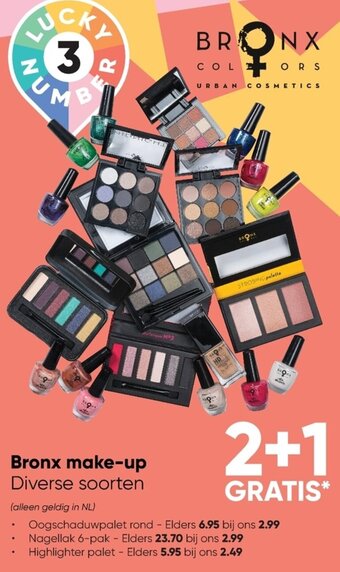 Big Bazar Bronx Make-Up Diverse Soorten aanbieding