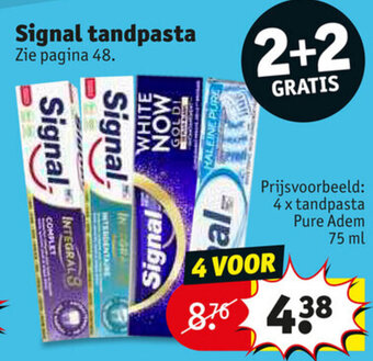 Kruidvat Signal Tandpasta aanbieding