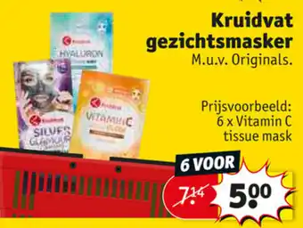 Kruidvat Kruidvat Gezichtsmaskers 6 Voor aanbieding