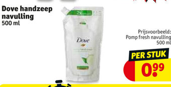 Kruidvat Dove Handzeep Navulling 500ml aanbieding