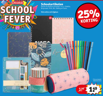 Kruidvat Schoolartikelen aanbieding